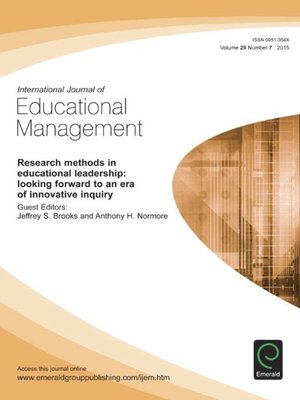 cover image of International Journal of Educational Management, Volume 29, Number 7